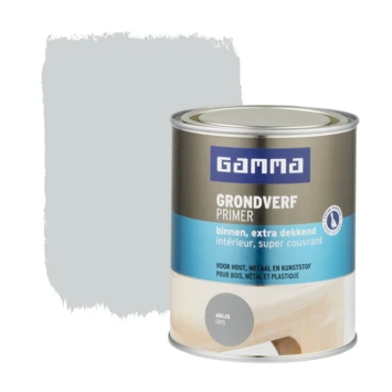 GAMMA Grondverf Binnen Extra Dekkend 750 Ml Grijs - Afbeelding 4