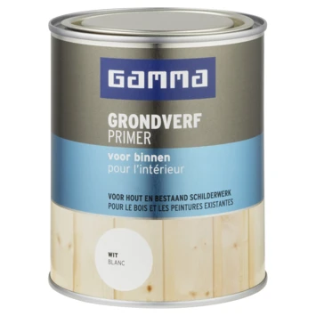 GAMMA Grondverf Voor Binnen 750 Ml Wit
