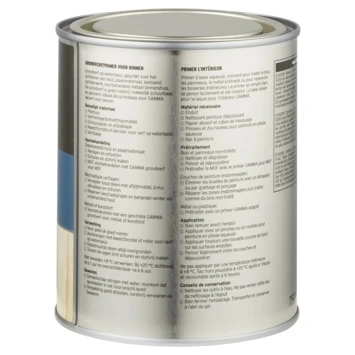 GAMMA Grondverf Voor Binnen 750 Ml Wit - Afbeelding 2
