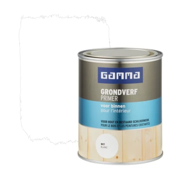 GAMMA Grondverf Voor Binnen 750 Ml Wit - Afbeelding 4