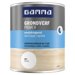GAMMA Grondverf Sneldrogend Mat 750 Ml Wit