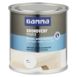 GAMMA Grondverf Binnen Extra Dekkend 250 Ml Wit