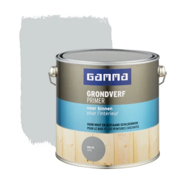 GAMMA Grondverf Voor Binnen 2,5 L Grijs - Afbeelding 4