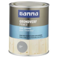 GAMMA Grondverf Voor Binnen 750 Ml Grijs