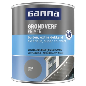 GAMMA Grondverf Buiten Extra Dekkend 750 Ml Grijs