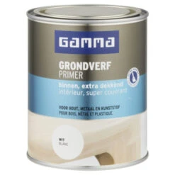 GAMMA Grondverf Binnen Extra Dekkend 750 Ml Wit