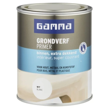 GAMMA Grondverf Binnen Extra Dekkend 750 Ml Wit