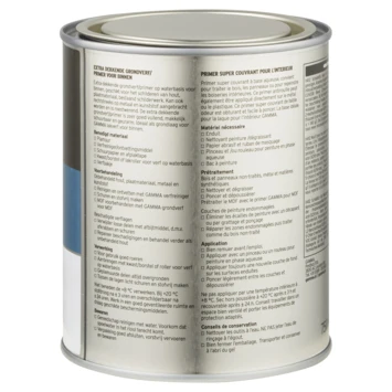 GAMMA Grondverf Binnen Extra Dekkend 750 Ml Wit - Afbeelding 2