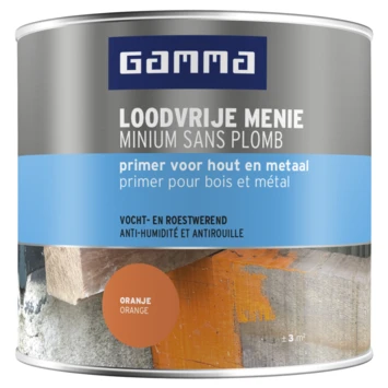 GAMMA Menie Grondverf 250 Ml Roodbruin
