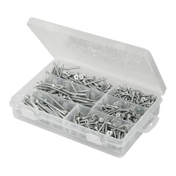 GAMMA Schroef Universeel Assortiment Platkop Verzinkt 550 Stuks