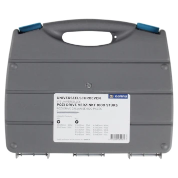 GAMMA 1000-delige Assortimentskoffer Universeelschroeven - Afbeelding 3