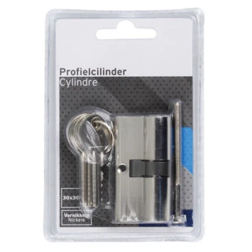 GAMMA Profielcilinder Nikkel 30/30 Mm - Afbeelding 2