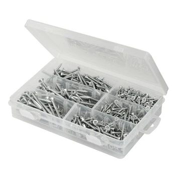 GAMMA Schroef Universeel Assortiment Platkop Verzinkt 550 Stuks