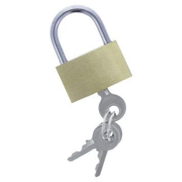 GAMMA Hangslot Messing 40 Mm Gelijksluitend 2 Stuks