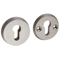 GAMMA Cilinderplaat Rond SKG*** Aluminium RVS-look