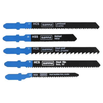 Gamma 10-delige Decoupeerzaagbladenset (8x Hout 1x Metaal 1x Laminaat) - Afbeelding 2