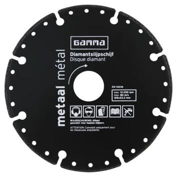 GAMMA Diamantslijpschijf Aluminium / Metaal 125mm