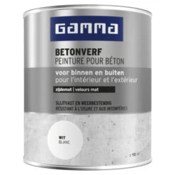 GAMMA Betonverf Zijdemat Wit 750 Ml