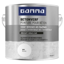 GAMMA Betonverf Zijdemat Wit 2,5 Liter