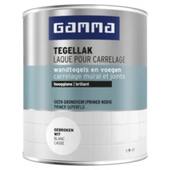 GAMMA Tegellak Hoogglans 750 Ml Wit