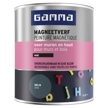 GAMMA Magneetverf Mat Grijs 750 Ml