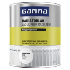 GAMMA Radiatorlak Hoogglans 750 Ml Gebroken Wit