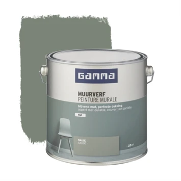 GAMMA Muurverf Mat 2,5 L Salie