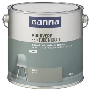GAMMA Muurverf Mat 2,5 L Salie - Afbeelding 2