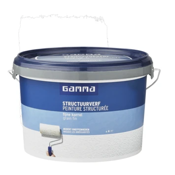 GAMMA Structuurverf Wit 2,5 Liter - Afbeelding 2