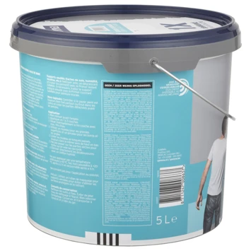 GAMMA Muurverf 1x Dekkend Badkamer & Keuken Wit 5 Liter - Afbeelding 4