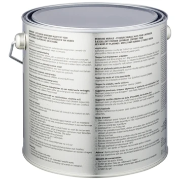 Gamma Muurverf Gitzwart Mat 2,5 Liter - Afbeelding 3