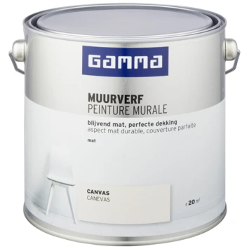 Gamma Muurverf Canvas Mat 2,5 Liter - Afbeelding 2