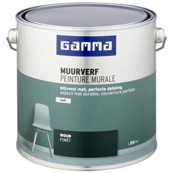 Gamma Muurverf Woud Mat 2,5 Liter - Afbeelding 2