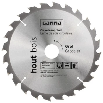 GAMMA Zaagblad Hout 210x30/16 Mm 24 Tanden