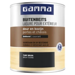 GAMMA Buitenbeits Deur & Kozijn Dekkend Turf Bruin 750 Ml