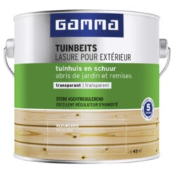 GAMMA Tuinbeits Tuinhuis & Schuur Transparant Kleurloos 2,5 Liter