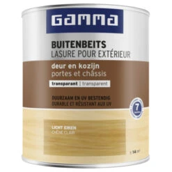 GAMMA Buitenbeits Deur & Kozijn Transparant Licht Eiken 750 Ml