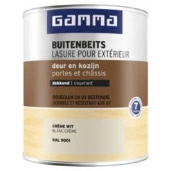 GAMMA Buitenbeits Deur & Kozijn Dekkend RAL 9001 Crème Wit 750 Ml