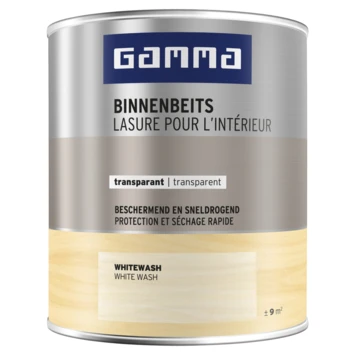 GAMMA Binnenbeits Transparant 750 Ml White Wash