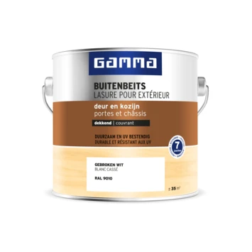 GAMMA Buitenbeits Deur & Kozijn Dekkend RAL 9010 Gebroken Wit 2,5 Liter