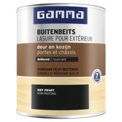 GAMMA Buitenbeits Deur & Kozijn Dekkend RAL 9005 Diep Zwart 750 Ml
