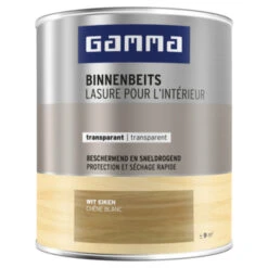 GAMMA Binnenbeits Transparant 750 Ml Wit Eiken