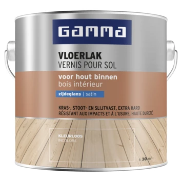 GAMMA Vloerlak Zijdeglans 2,5 Liter Kleurloos