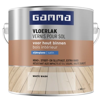 GAMMA Vloerlak Zijdeglans 2,5 Liter Whitewash - Afbeelding 3
